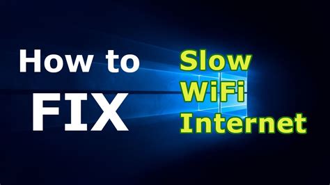 How To Easily Fix Slow Wifi Internet Connection Youtube