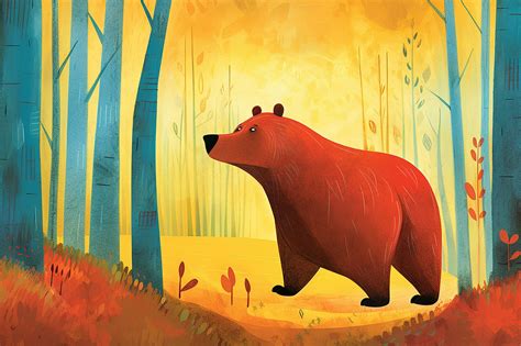 download ai generated bear forest royalty free stock illustration image pixabay