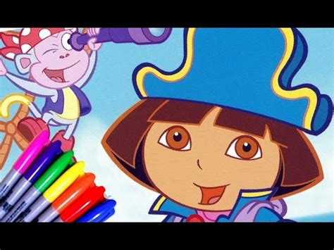 Black white red green blue yellow magenta cyan. DORA THE EXPLORER Fairytale Adventure in Pirates coloring ...