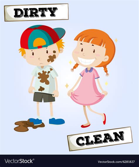 Clean And Dirty Clip Art
