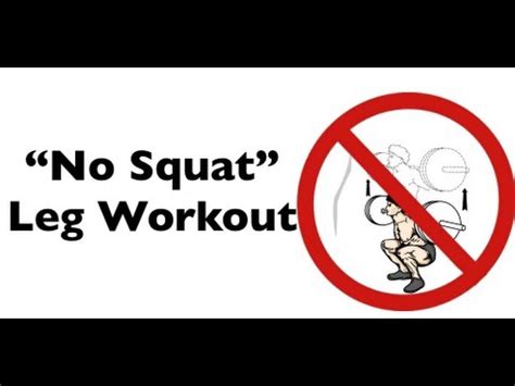 The No Squat Leg Workout YouTube