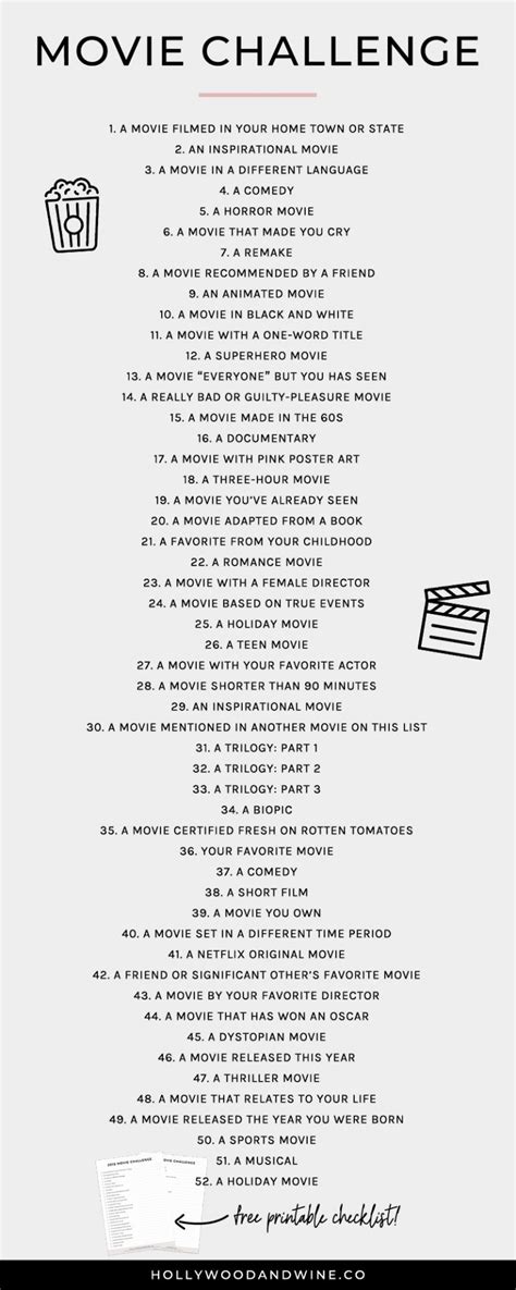 Do you know all there is to know about disney from the classics to the latest releases? Movie Challenge (+ a free printable checklist | Movie to ...
