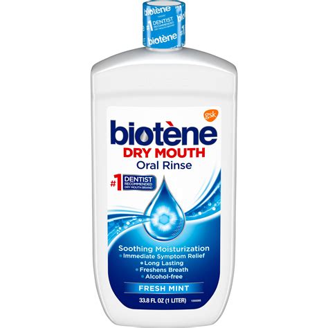 Biotene Fresh Mint Moisturizing Oral Rinse Mouthwash Alcohol Free For