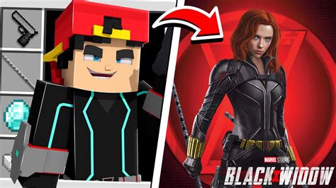 How To Become Black Widow In Minecraft Youtube