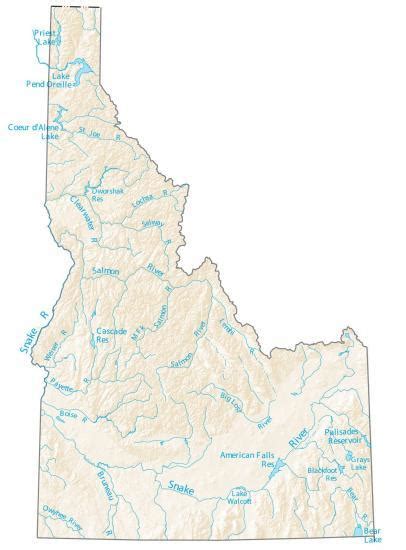 Map Of Idaho Cities And Roads Gis Geography