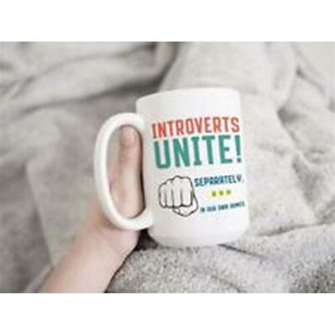 Introvert Unite Introverts Mug Introverts Gift Funny Tasses Nom De