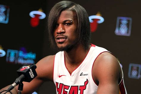 Nbas Jimmy Butler Debuts Hilarious New Look For Miami Heat Media Day
