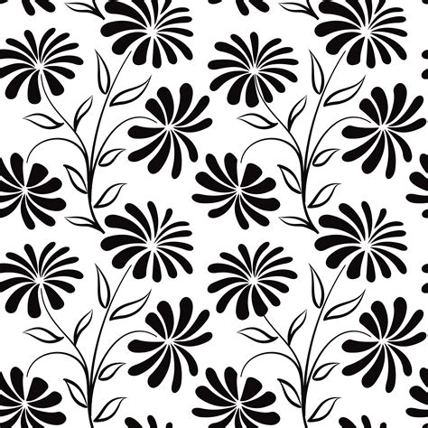Floral Seamless Pattern Flower Background Engraved Texture 524208
