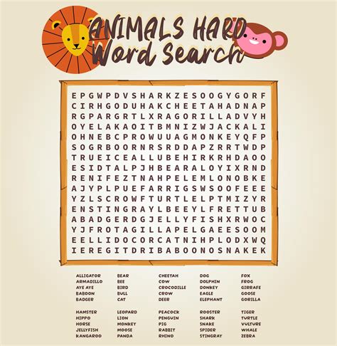 7 Best Printable Hard Word Searches For Adults
