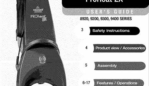 bissell proheat protech manual
