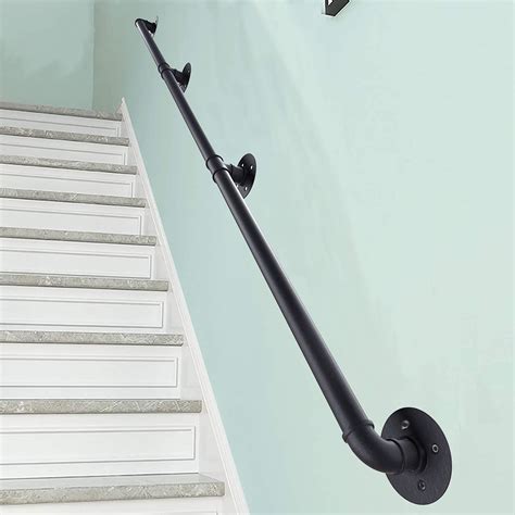 Buy FlySkip Handrails For Indoor Stairs 8ft 3 Sections Galvanized Steel