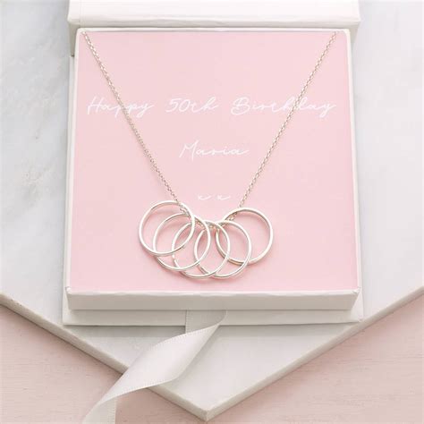 Shop zazzle's birthday necklaces for yourself or a loved one. personalised sterling 50th birthday necklace by bloom ...
