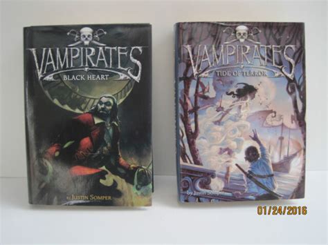 Black Heart And Tide Of Terror Vampirates Books By Justin Somper Ebay