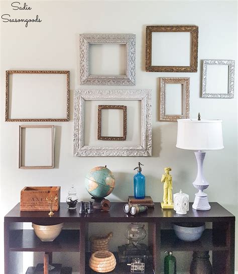 How To Make A Vintage Gallery Wall With Empty Picture Frames