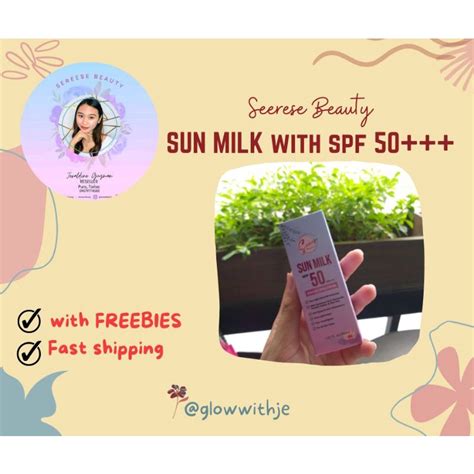 Sereese Beauty Sun Milk Spf 50 Reese Tayag Regua Shopee Philippines