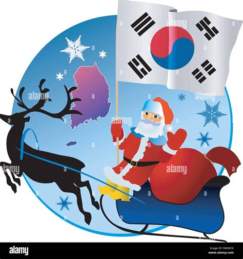 Merry Christmas South Korea Stock Vector Images Alamy