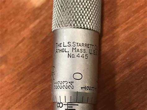 Starrett 0 To 6 Range 6 Rod Mechanical Depth Micrometer See Photos