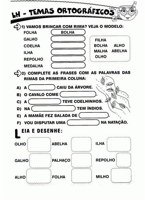 Exercicios De Portugues Para 2o Ano