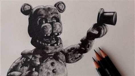 Drawing Withered Freddy Fnaf 2 Youtube