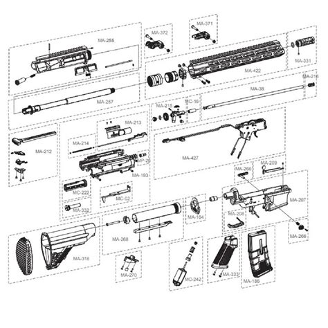 Airsoft M4 Diagram