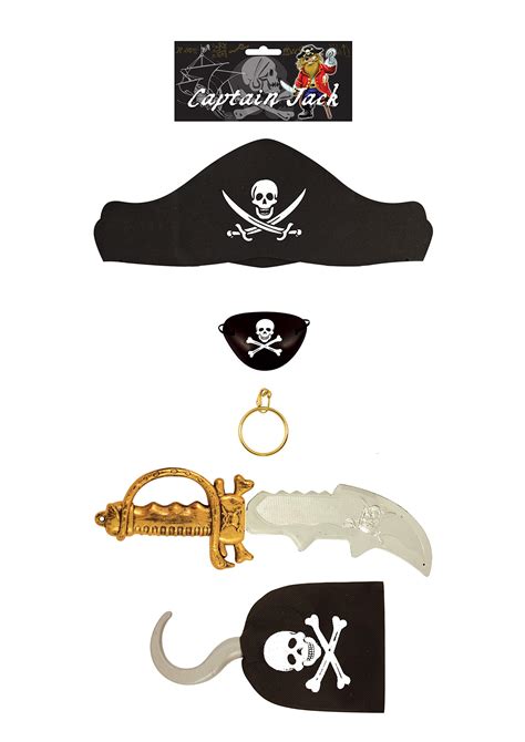 Buy Kids Caribbean Pirate Fancy Dress Costume Accessory Kit For