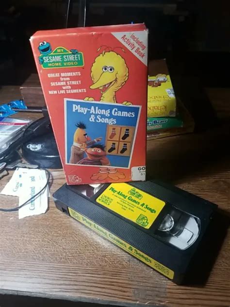 Sesame Street Play Along Games And Songs Vhs1986 1099 Picclick