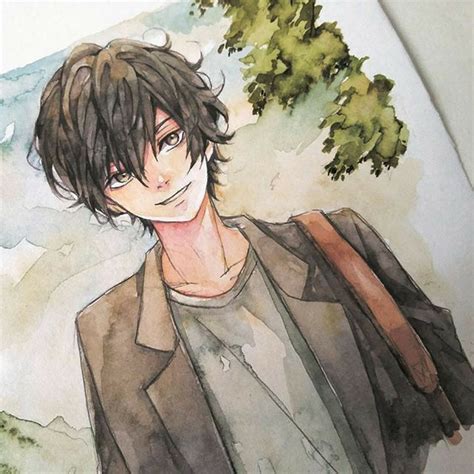 Pin By Pinner On Water Color Arts Manga Watercolor Anime Drawings