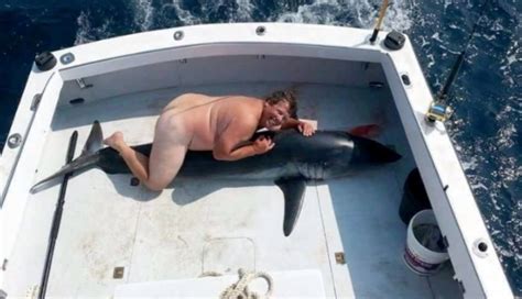 Naked Man Shark Blank Template Imgflip