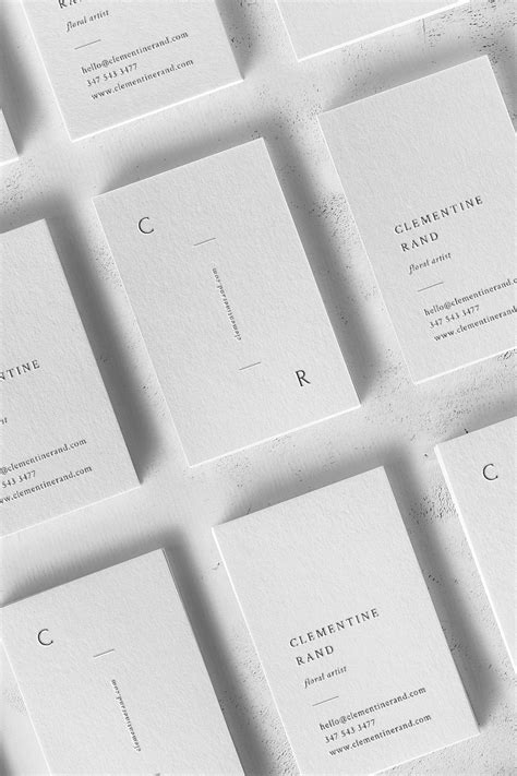 Clementine A Typography Driven Business Card Design With Classic Serif