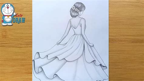 Maybe you would like to learn more about one of these? How to draw a girl with beautiful dress -step by step || Pencil sketch for beginners || Girl ...