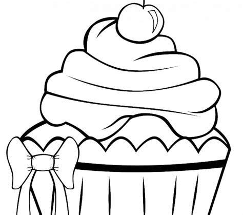 Cute Cupcakes Coloring Pages