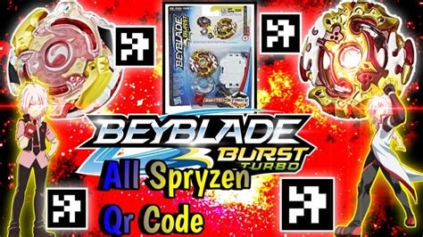 Spryzen Qr Code Spryzen Beyblade Burst Turbo Beyblade Qr Codes The