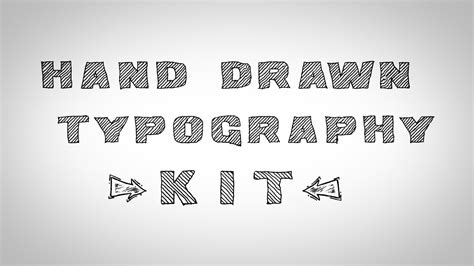 Hand Drawn Typography Kit Download A Z Free Youtube