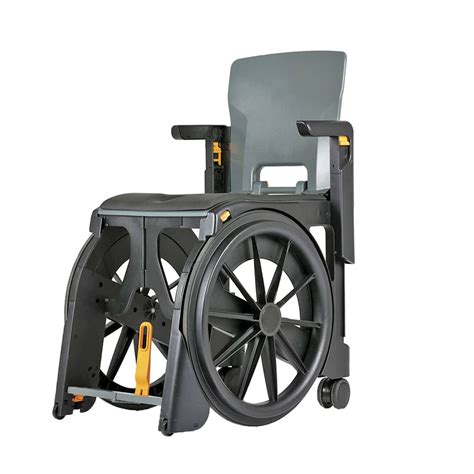 Nova medical products drop arm transport chair foldable chair: WheelAble Portable Commode and Shower Chair. Collapsible ...
