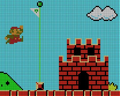 Mario Pixel Art With Grid Pixel Art Grid Gallery Reverasite