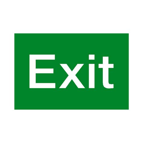 Exit Sign Pvc Safety Signs