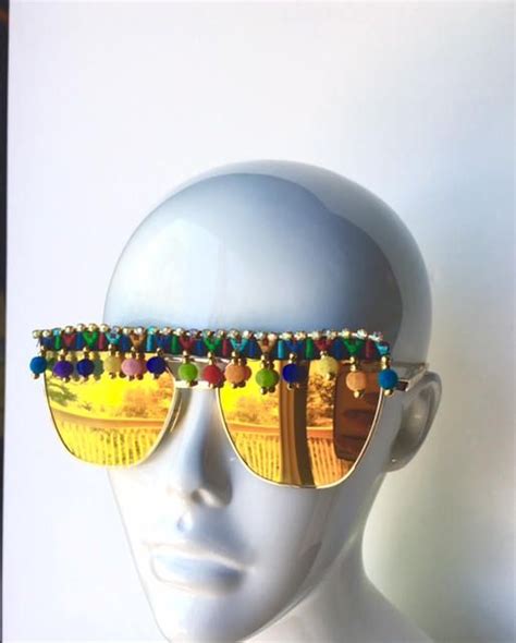 Pom Pom Festival Sunglasses Festival Sunglasses Hippie Accessories
