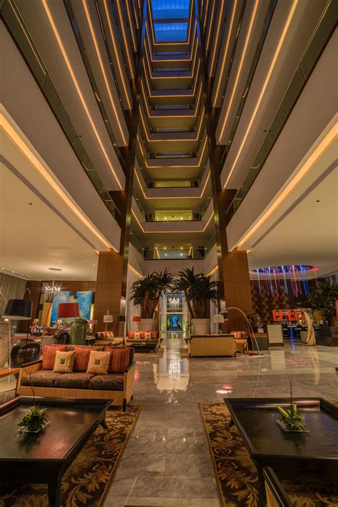 Walk Through The Modern And Vibrant Lobby At Grand Luxxe Vidanta