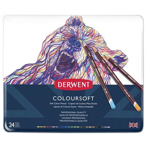 Derwent Coloursoft 24 Pencil Tin Jarrold Norwich