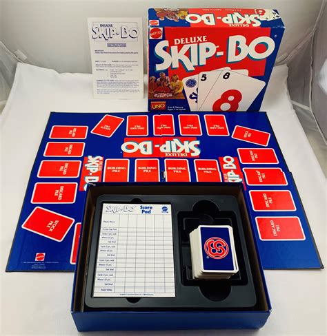 Skip Bo Deluxe Game 1992 Mattel Great Condition