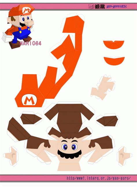 Super Mario Papercraft Mario Origami