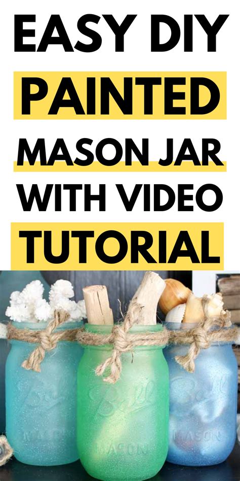 How To Make Sea Glass Painted Mason Jars Artofit