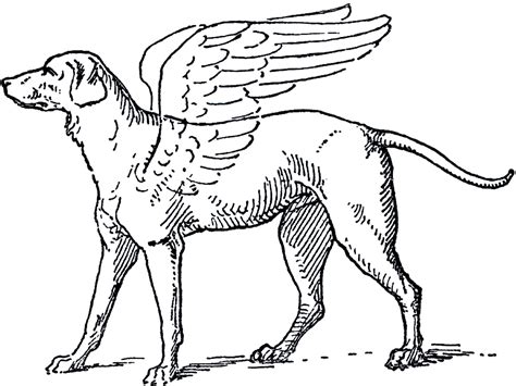 Dog coloring page from dogs category. Free Angel Dog Clip Art Image - Sweet! - The Graphics Fairy