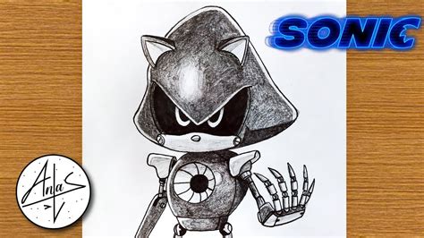 How To Draw Metal Sonic Sonic 2 Sketch Art Lesson Step By Step