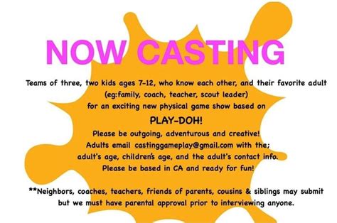 Casting Kids In Los Angeles For New Kids Show Auditions Free