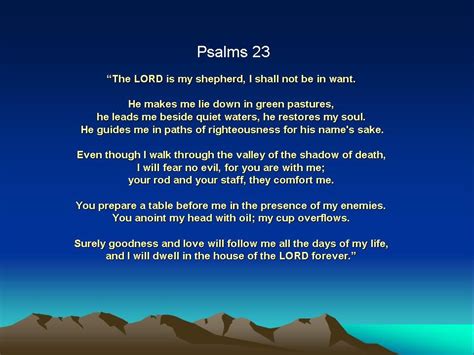 Psalm 23 Psalms My Daily Devotion Psalm 23