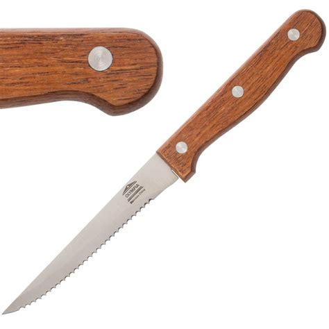Olympia Steak Knives Wooden Handle Pack Of 12 C136 Buy Online At