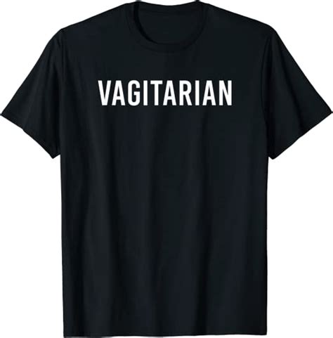 vagitarian funny pun for lesbian pride t shirt clothing shoes and jewelry