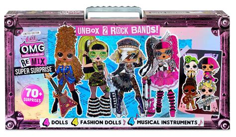 Lol Surprise Omg Remix Super Surprise Fashion Doll 4 Pack 70 Surprises