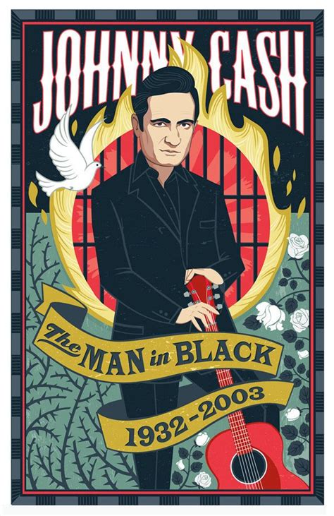 Johnny Cash Johnny Cash Illustrations Posters Johnny